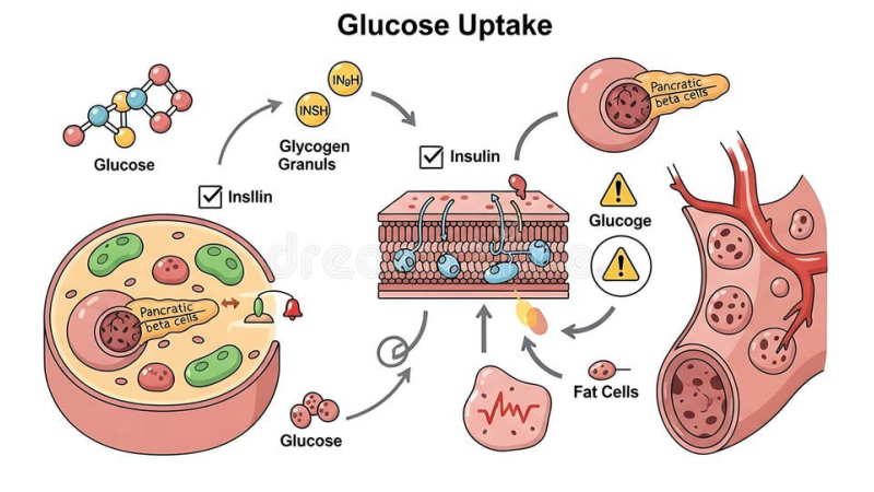 pancreas beta cell exhaustion diagram