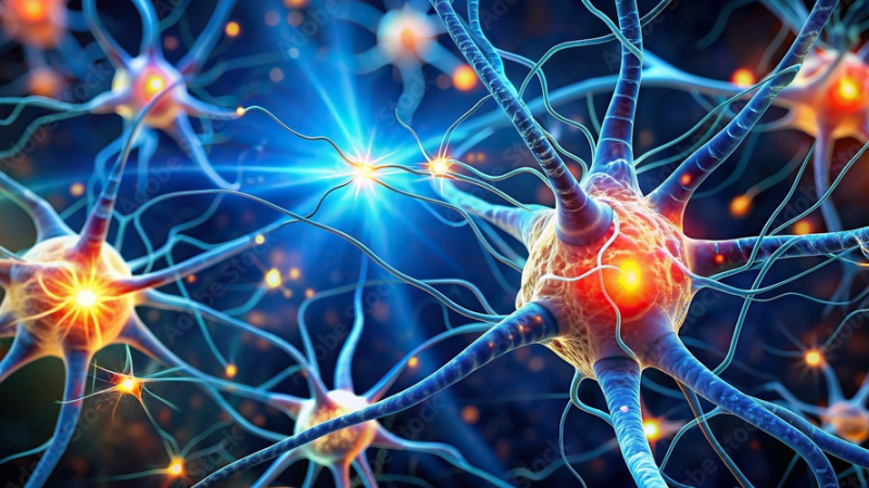 brain nerve cells and synapses