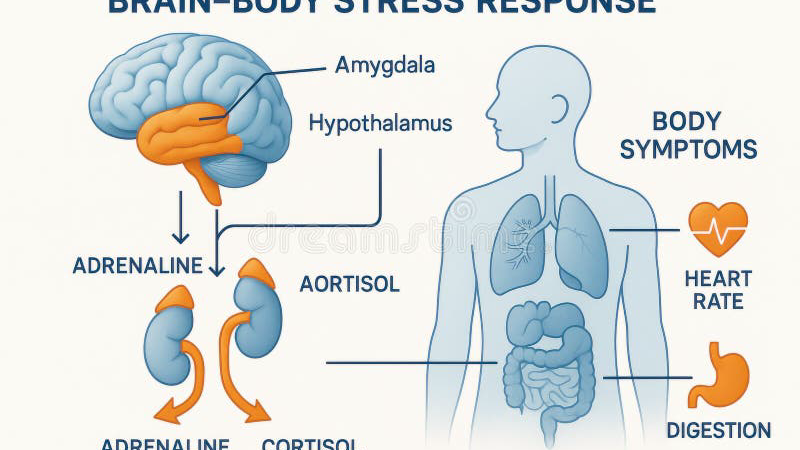brain regions involved in HPA axis and endocannabinoid system