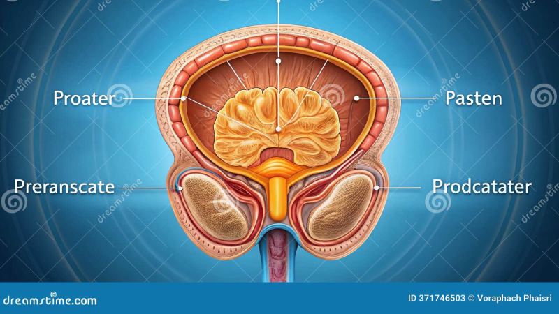 prostate inflammation diagram labeled