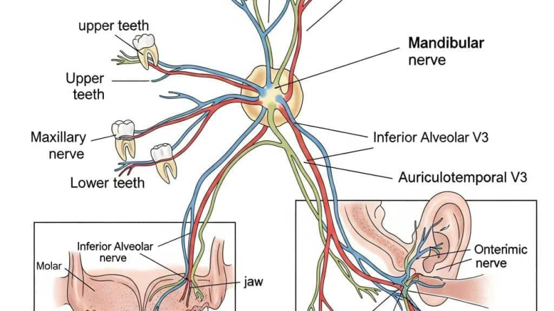 trigeminal nerve connection to cochlear nucleus
