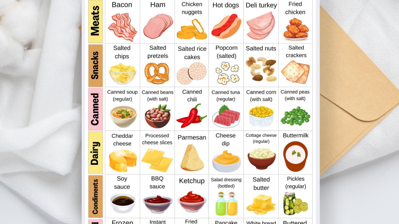 high sodium foods diet
