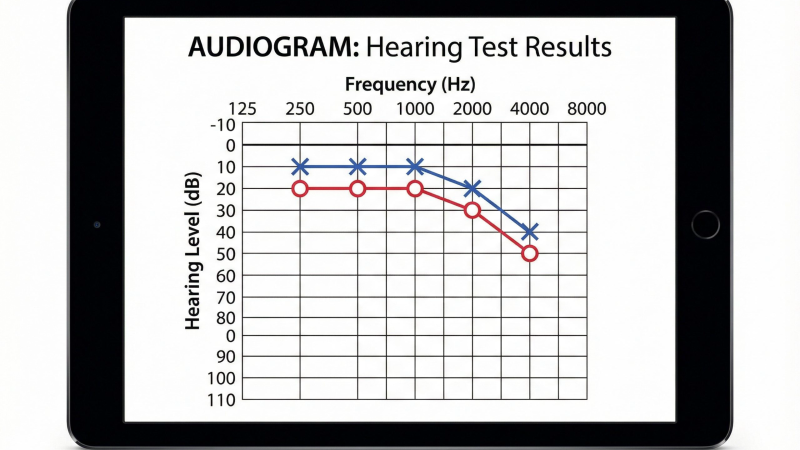hearing test audiogram office