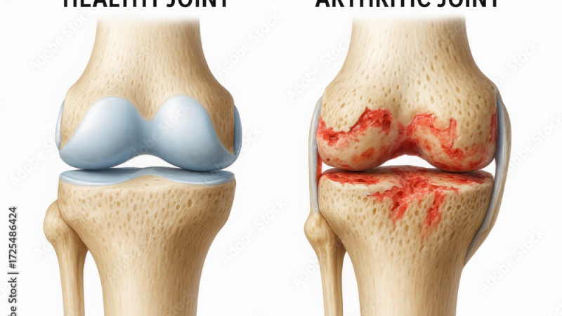 healthy versus glycated cartilage microscopic comparison