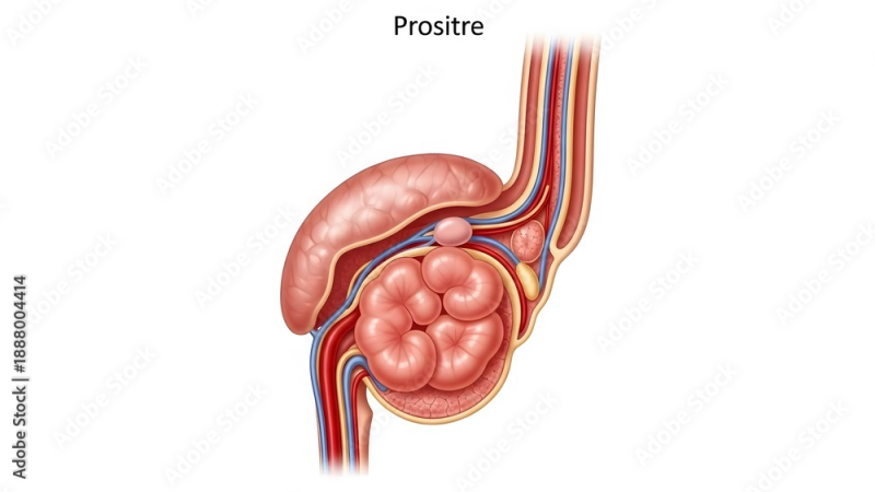 prostate anatomy cross-section with zones labeled