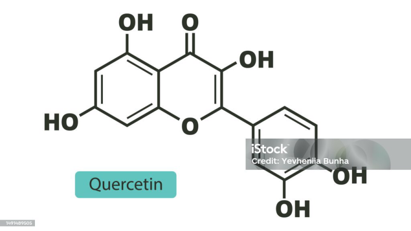 quercetin molecular structure and sources